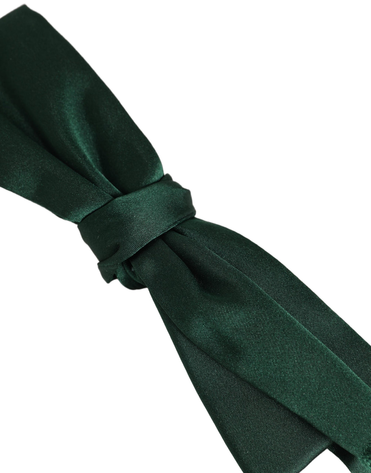 Dolce & Gabbana Men Dark Green Silk Adjustable Neck Papillon Bow Tie