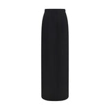 Maison Margiela Black Wool Oves Aries Long Skirt