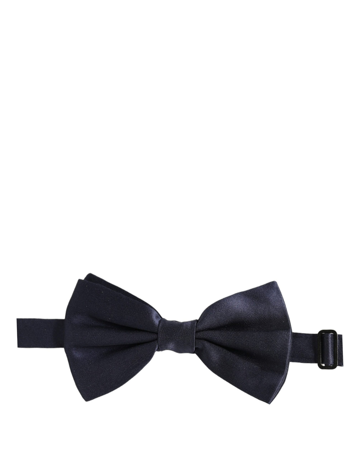 Dolce & Gabbana Dark Blue 100% Silk Adjustable Neck Papillon Bow Tie