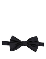 Dolce & Gabbana Men Dark Blue 100% Silk Adjustable Neck Papillon Bow Tie