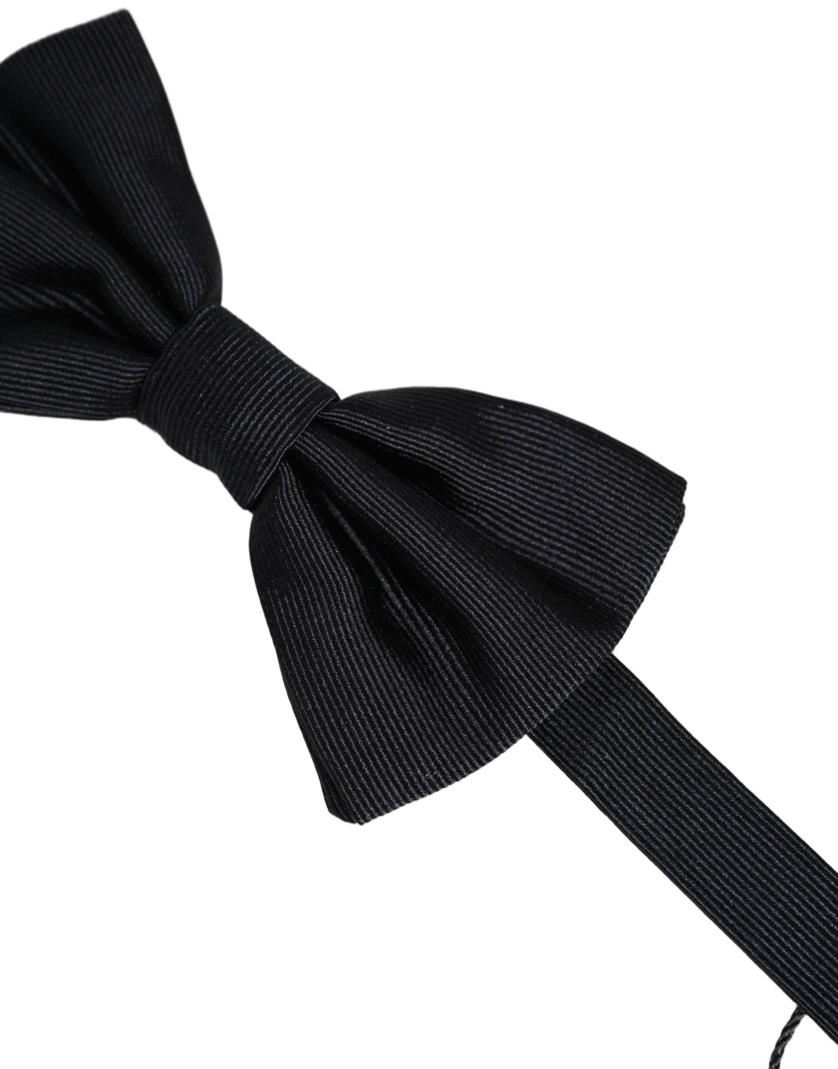 Dolce & Gabbana Men Black 100% Silk Adjustable Neck Papillon Bow Tie