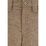 Brunello Cucinelli Beige Wool Oves Aries Casual Pants