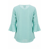 Trussardi Light Blue Cotton Women Shirt