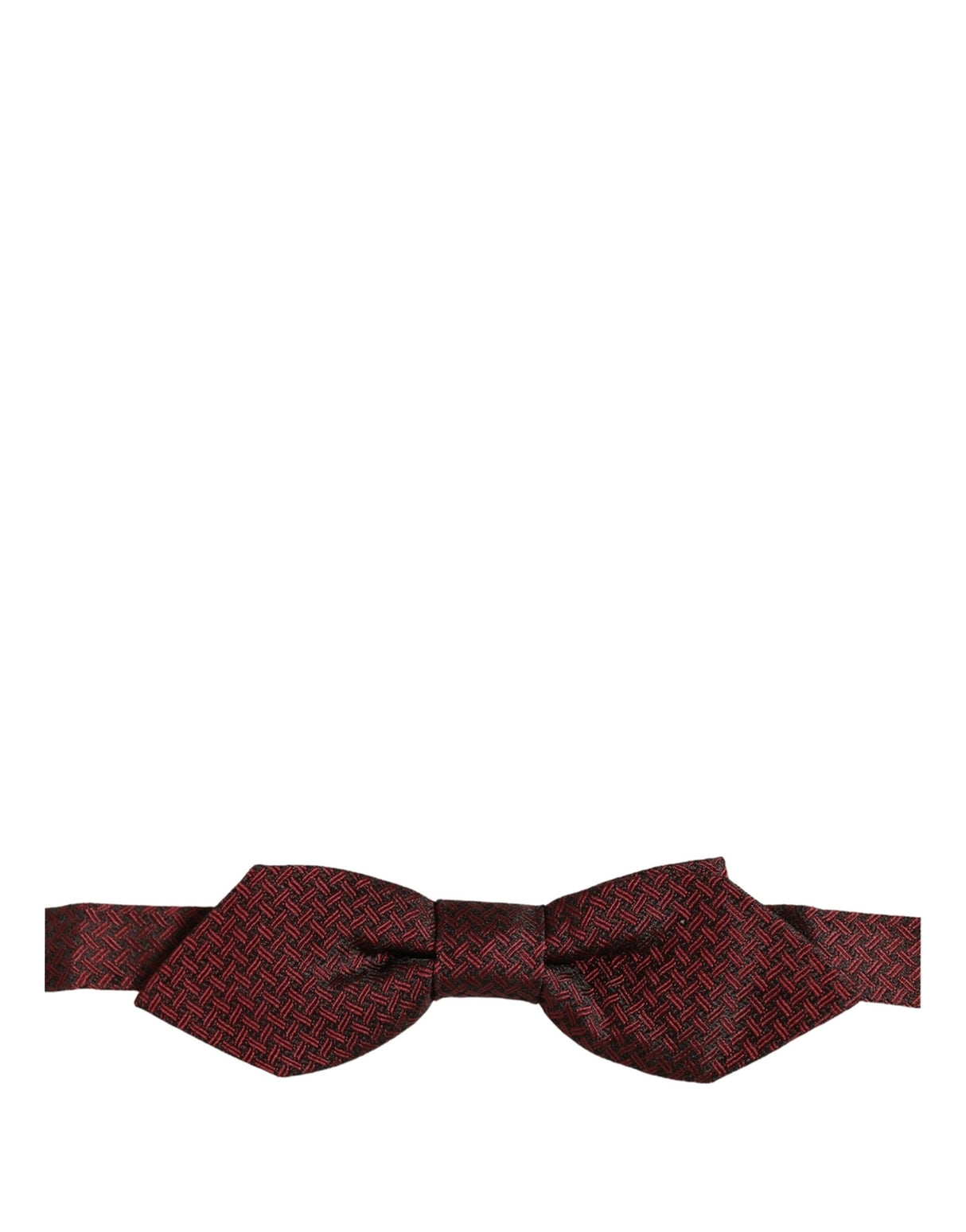 Dolce & Gabbana Men Red Silk Fantasy Adjustable Neck Papillon Bow Tie