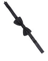 Dolce & Gabbana Black White Polka Dot Adjustable Neck Papillon Bow Tie