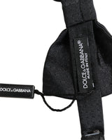 Dolce & Gabbana Men Black 100% Silk Adjustable Neck Papillon Bow Tie