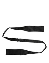 Dolce & Gabbana Men Black 100% Silk Adjustable Neck Papillon Bow Tie