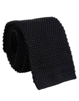 Dolce & Gabbana Men Black 100% Silk Adjustable Men Tied Necktie Tie