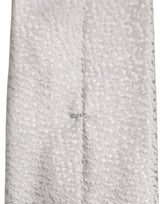 Dolce & Gabbana Men Gray 100% Silk Textured Adjustable Tied Necktie Tie