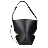 Jil Sander Black Leather Crossbody Bag