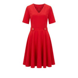 Trussardi Jeans Red Poliestere Women Dress