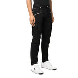 Balmain Black Cotton Cargo Pants