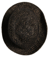 Dolce & Gabbana Gray Melange Blended Textured Tweed Capello Hat