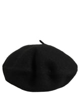 Dolce & Gabbana Black Wool French Style Beret Capello Hat