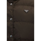 Prada Brown Goose Down Sleeveless Jacket