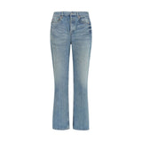 Saint Laurent Blue Cotton Straight-Leg Jeans