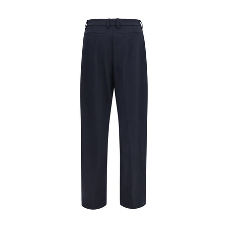 The Latest Blue Polyester Dress Pants