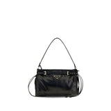 Prada Black Calf Leather Bos Taurus Handbag