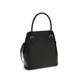 Prada Black Calf Leather Bos Taurus Shoulder Bag