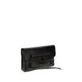 Balenciaga Black Lamb Ovis Aries Aries Clutch Bag