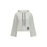 Moncler White Cotton Sweatshirt