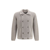 Brunello Cucinelli Gray Cashmere Cardigan