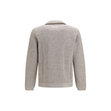 Brunello Cucinelli Gray Cashmere Cardigan