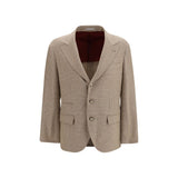 Brunello Cucinelli Beige Cotton Blazer