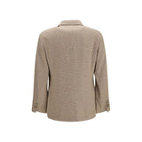 Brunello Cucinelli Beige Cotton Blazer