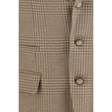 Brunello Cucinelli Beige Cotton Blazer