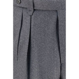 Brioni Gray Wool Oves Aries Casual Pants