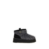 PINKO Black Fabric Ankle Boots