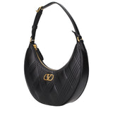 Valentino Garavani Black Leather Shoulder Bag