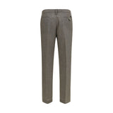 Prada Brown Wool Oves Aries Pants
