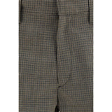 Prada Brown Wool Oves Aries Pants