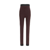 The Attico Purple Viscose Leggings