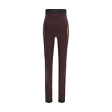 The Attico Purple Viscose Leggings