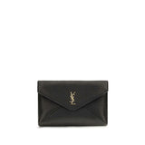Saint Laurent Black Lamb Ovis Aries Aries Wallet