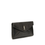 Saint Laurent Black Lamb Ovis Aries Aries Wallet