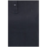 Saint Laurent Black Recycled Cotton Polo Shirt