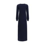 Malo Blue Cashmere Casual Dress