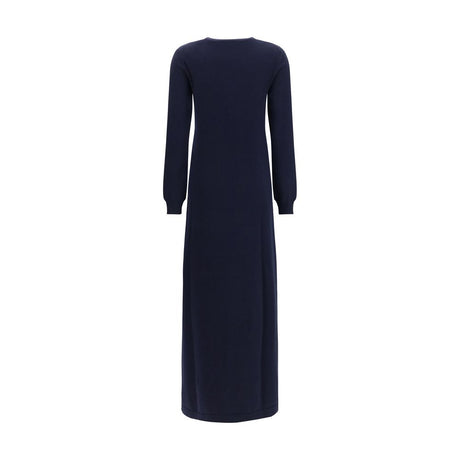 Malo Blue Cashmere Casual Dress