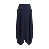 Giorgio Armani Blue Silk Long Skirt