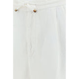 Brunello Cucinelli White Linen Casual Pants