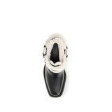 Rabanne Black Calf Leather Bos Taurus Ankle Boots