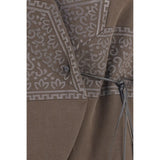 Giorgio Armani Brown Silk Sleeveless Jacket