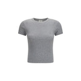 Saint Laurent Gray Cotton T-Shirt