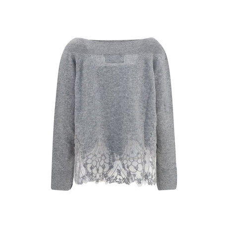 Ermanno Scervino Gray Cashmere Sweater
