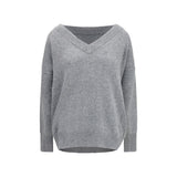 Ermanno Scervino Gray Cashmere Sweatshirt