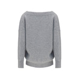 Ermanno Scervino Gray Cashmere Sweatshirt